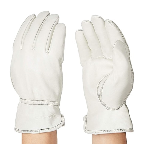 AmazonBasics AM001M Leather Work Gloves