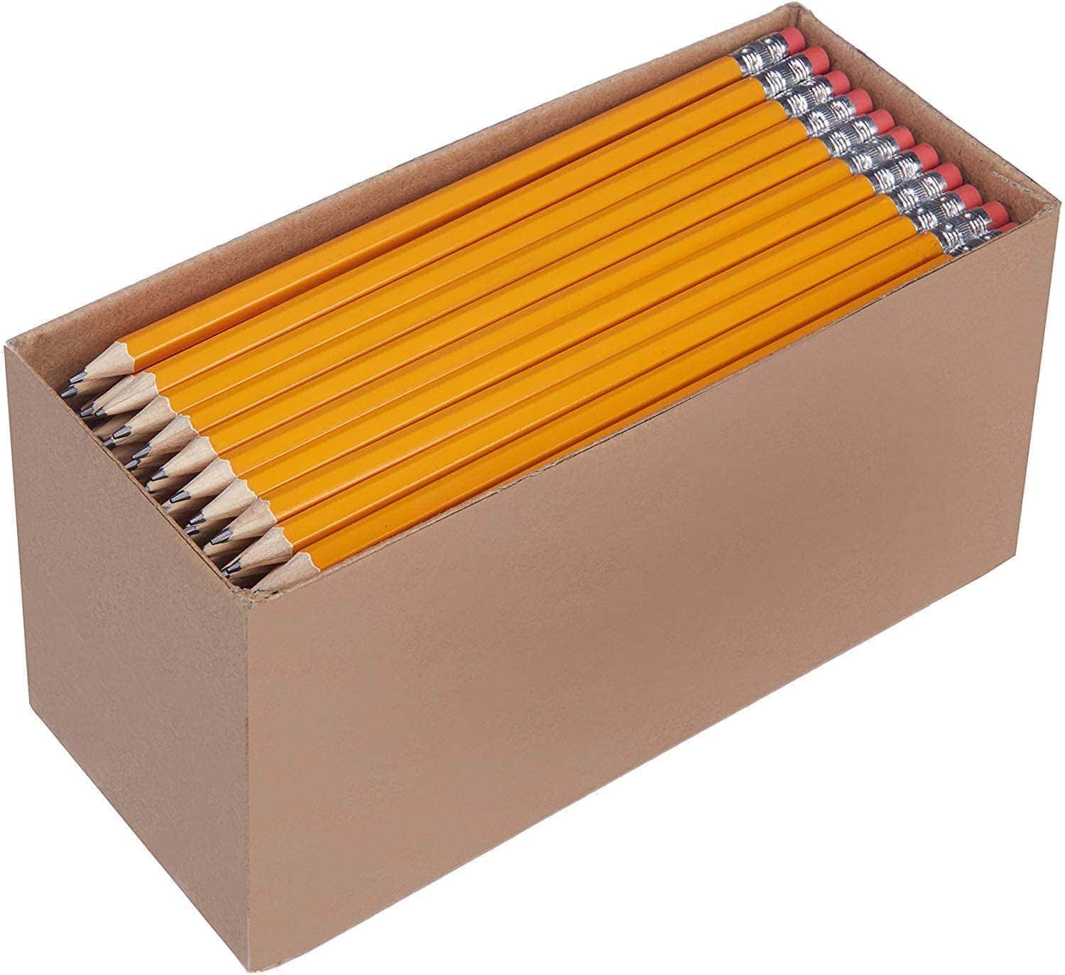 AmazonBasics Pre-sharpened Wood Cased #2 HB Pencils