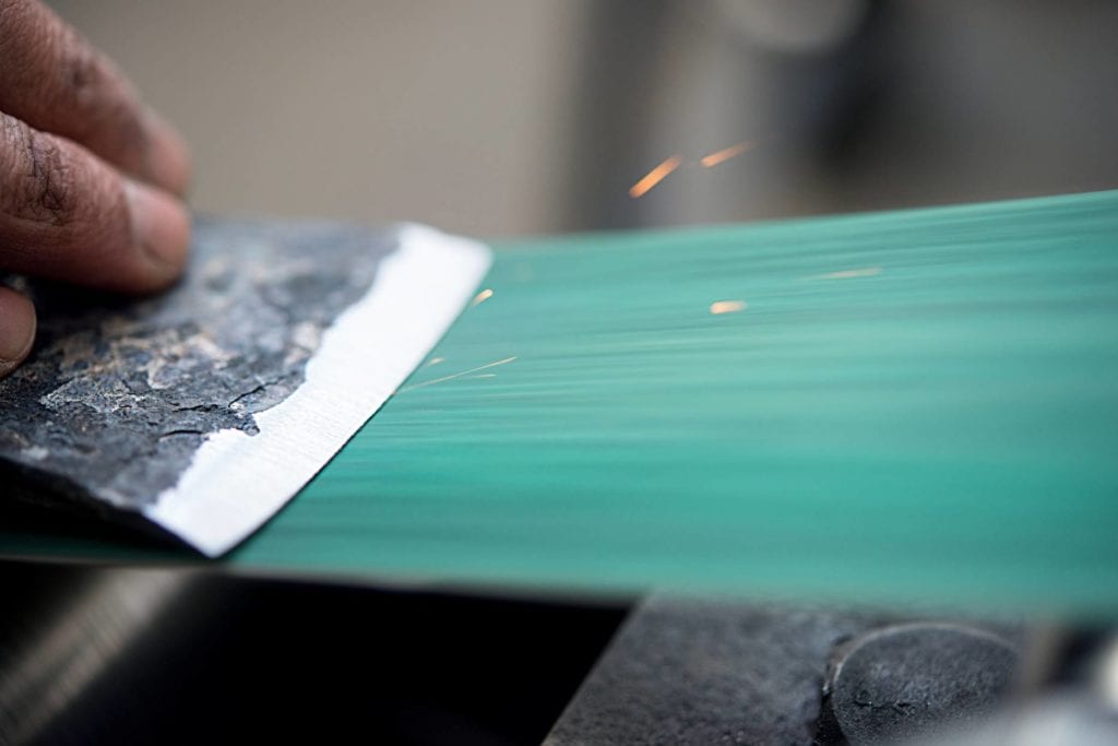 Axe sharpening