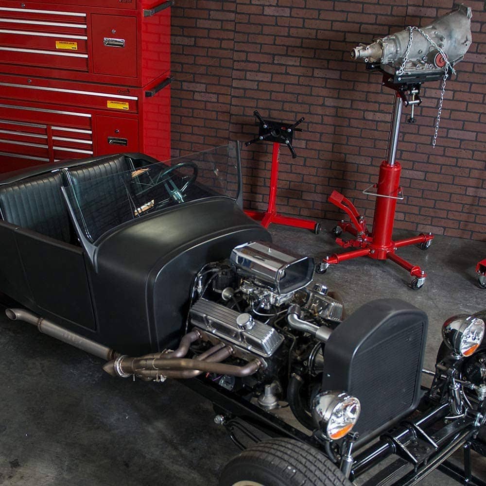 BIG RED T26801 Torin Steel Engine Stand in garage