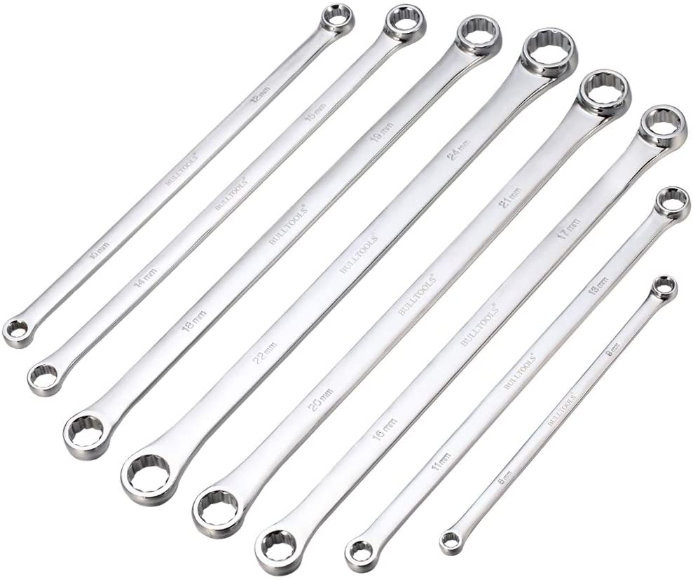 BULLTOOLS Extra Long Double Box End Wrench Set