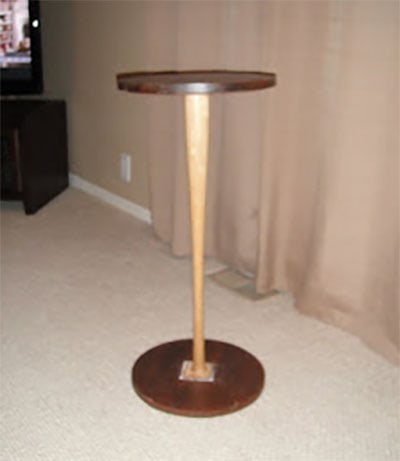Baseball Bat Table