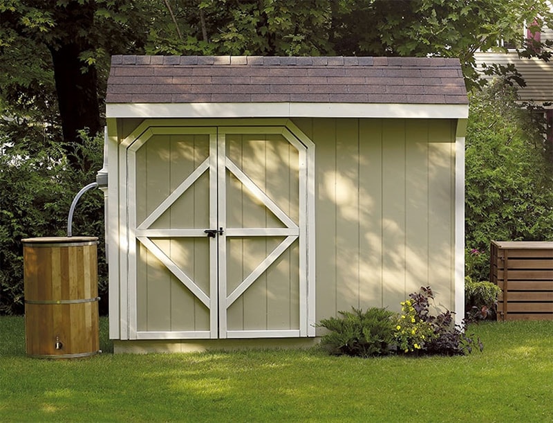 Basic backyard shed plan from Rona