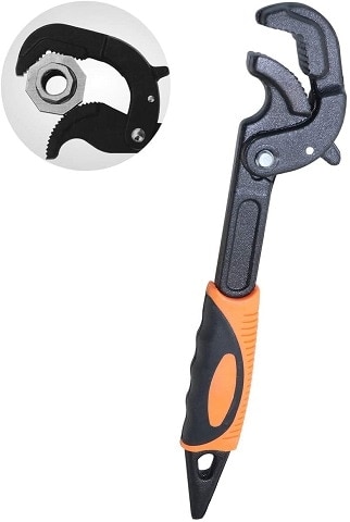 Boeray Adjustable Wrench Quick Multi-function Self-Adjusting Spanner Power Grip Pipe Wrench