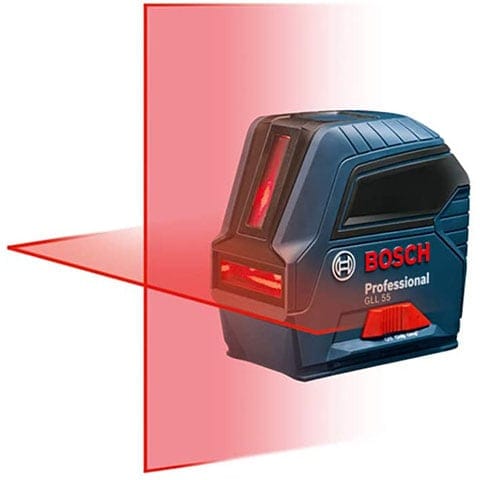 Bosch Self-Leveling Cross-Line Red-Beam Laser Level GLL 55