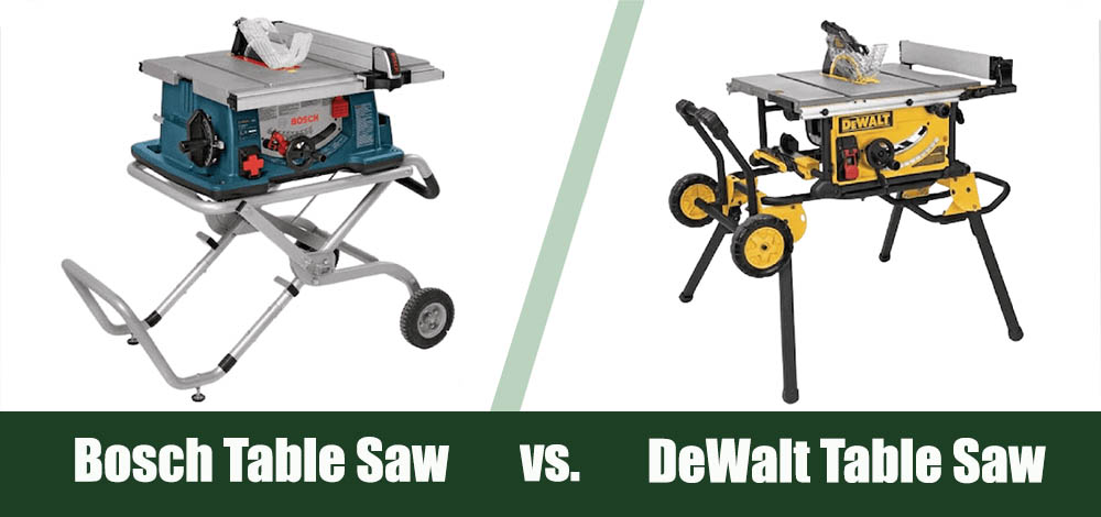 Bosch vs DeWalt Table Saw