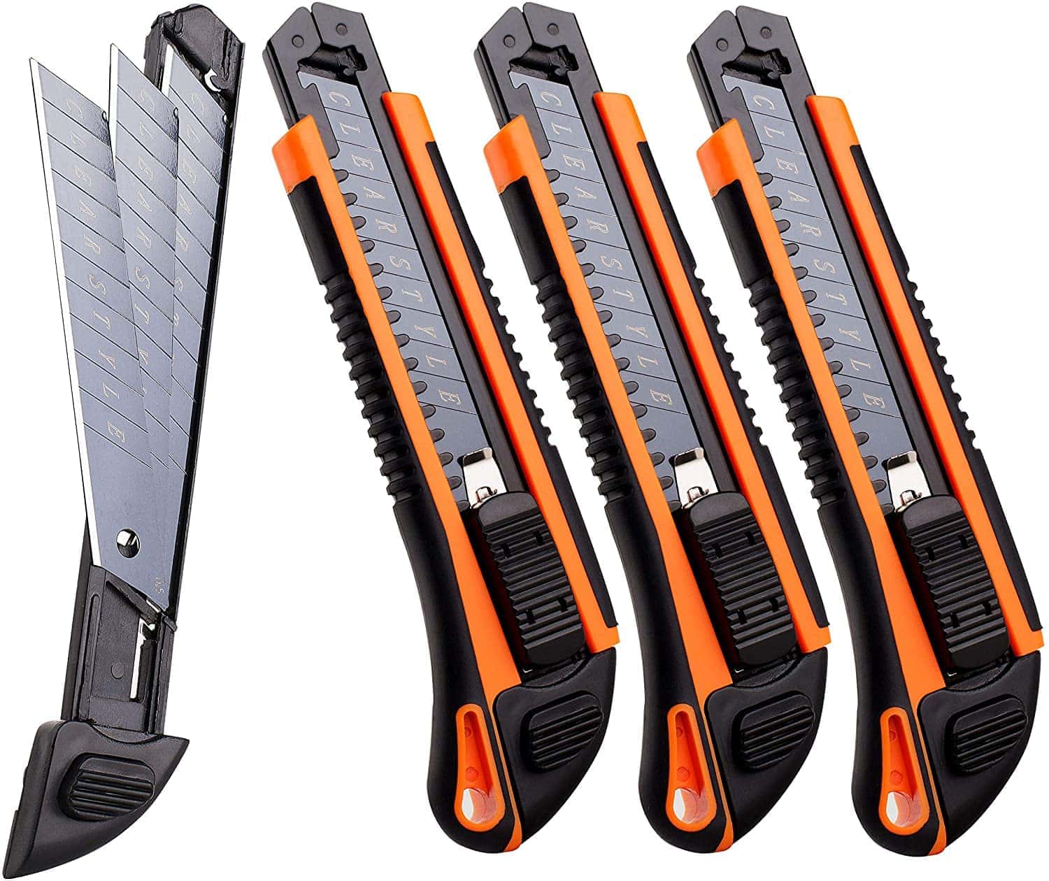 Clear Style Store Utility Knife Heavy Duty Box Cutter