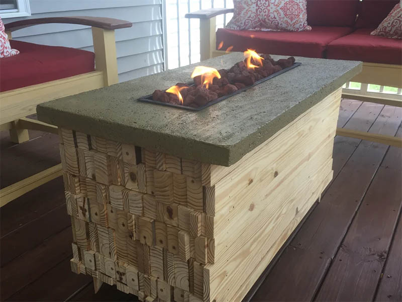Coffee Table DIY Fire Pit from Instructables