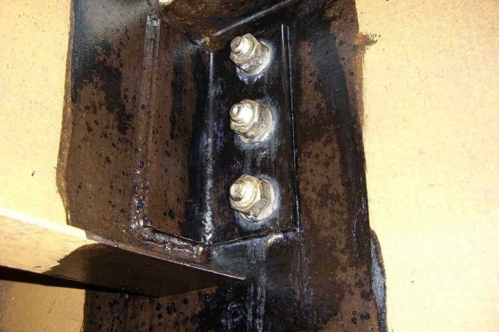 Corroseal Water-Based Rust Converter Metal Primer applied on metal