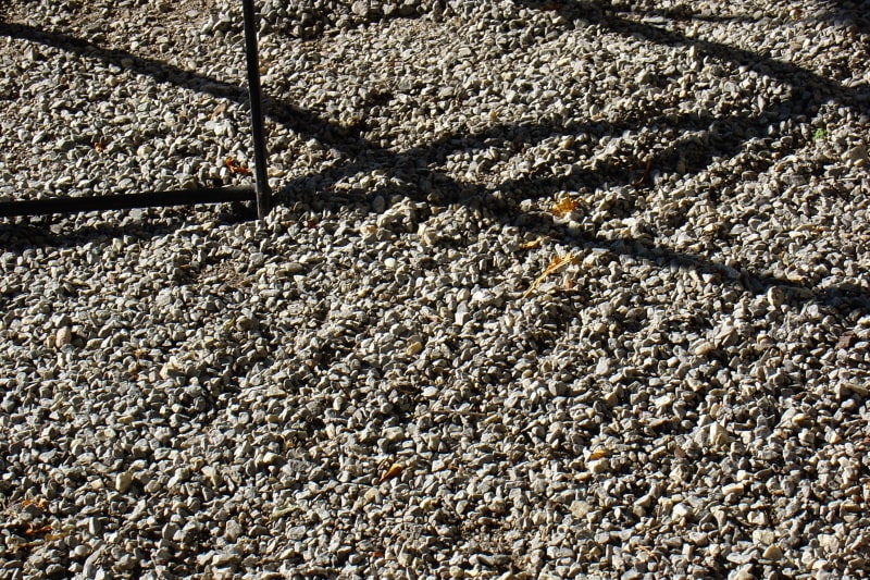Crushed stone #411 levelled flat