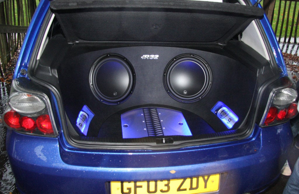 Custom car audio hatchback