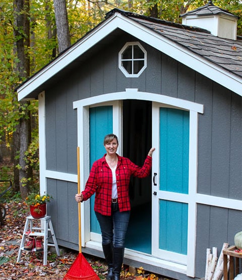 Cute Garden Shed by PrettyHandyGirl