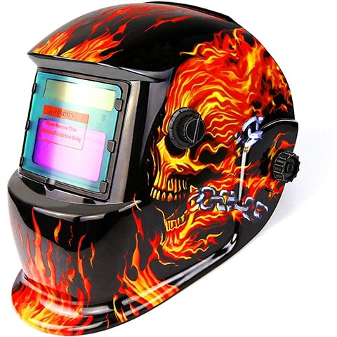 DEKOPRO Welding Helmet Solar Powered Auto Darkening Helmet