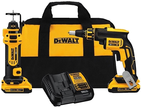 DEWALT DCK263D2 XR Drywall Screw Gun & Cut-out Tool Combo Kit