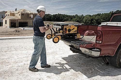 DEWALT DWE7491RS in trunk