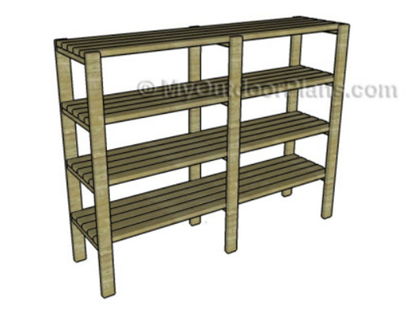 DIY 2 X 4 Shelving Plans from My Outdoor Plans