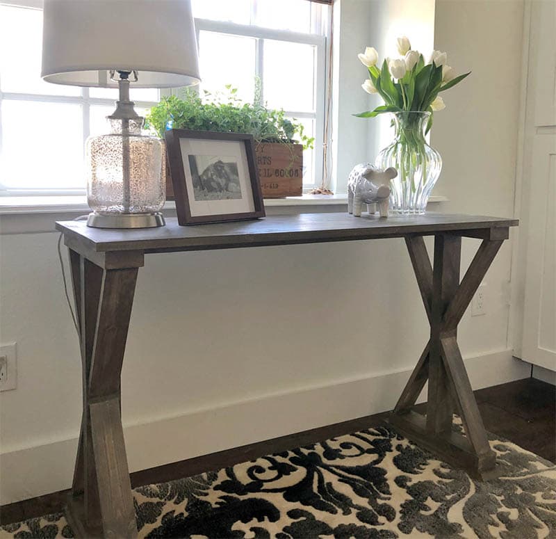 DIY 6 Board Farmhouse Desk from Shanty-2-Chic
