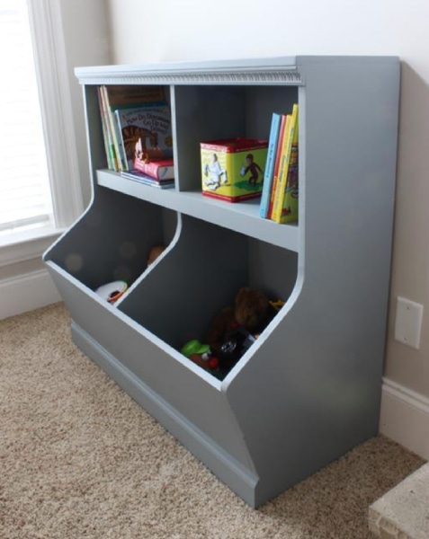 DIY Bookcase with Toy Storage