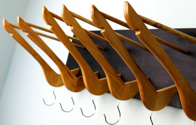 DIY Coat Hanger Rack by Instructions