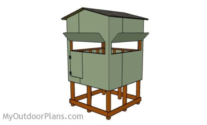 DIY Elevated Deer Blind Plans