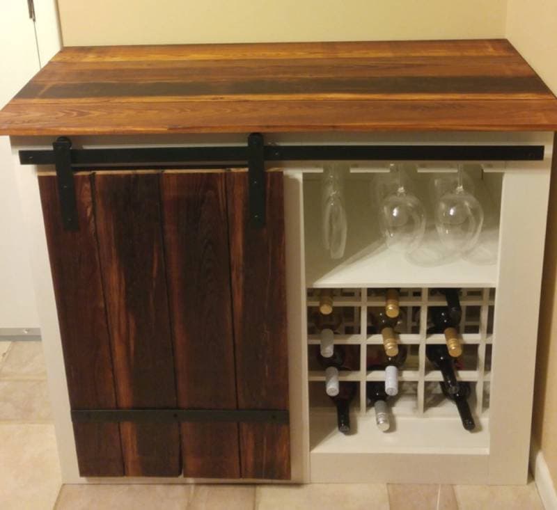 DIY Freestanding Bar