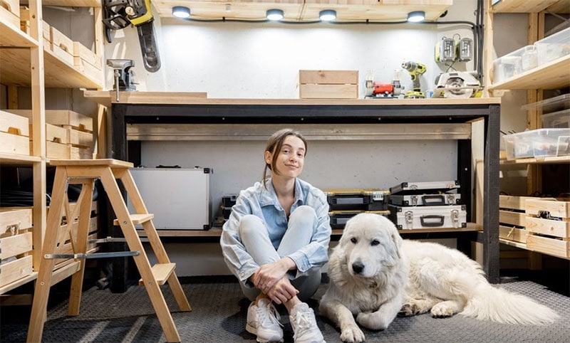 DIY Garage Storage Shelves from Popular Mechanics
