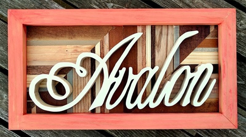 DIY Name Plaque by Reality Daydreams