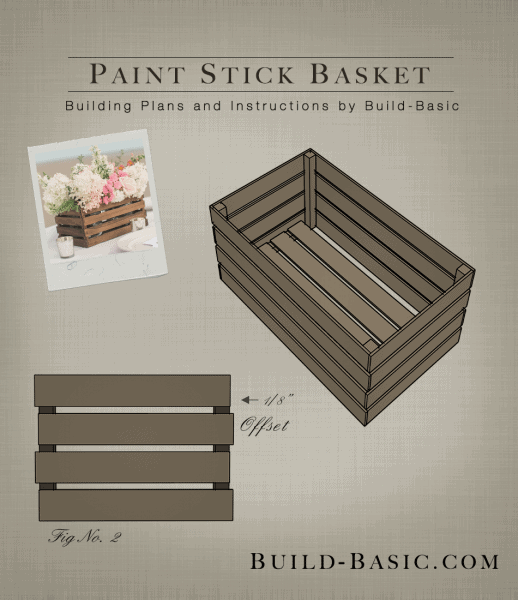 DIY Paint Stick Basket