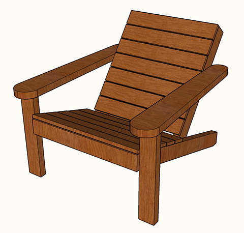 DIY Square Adirondack Chair by Famous Artisan