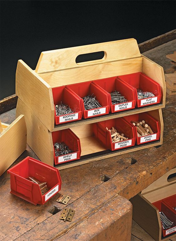 DIY Stackable Tool Totes
