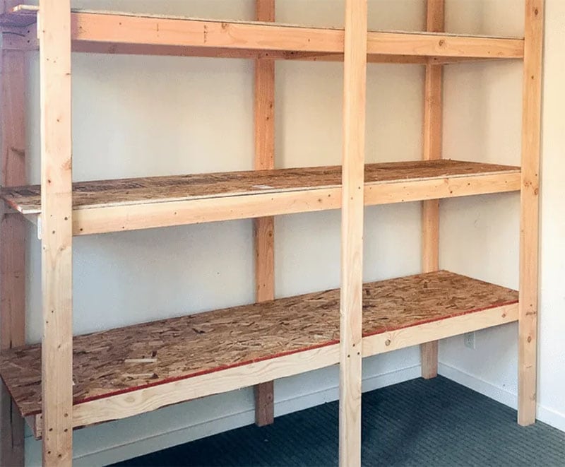 DIY Storage Shelves from The Handyman’s Daughter