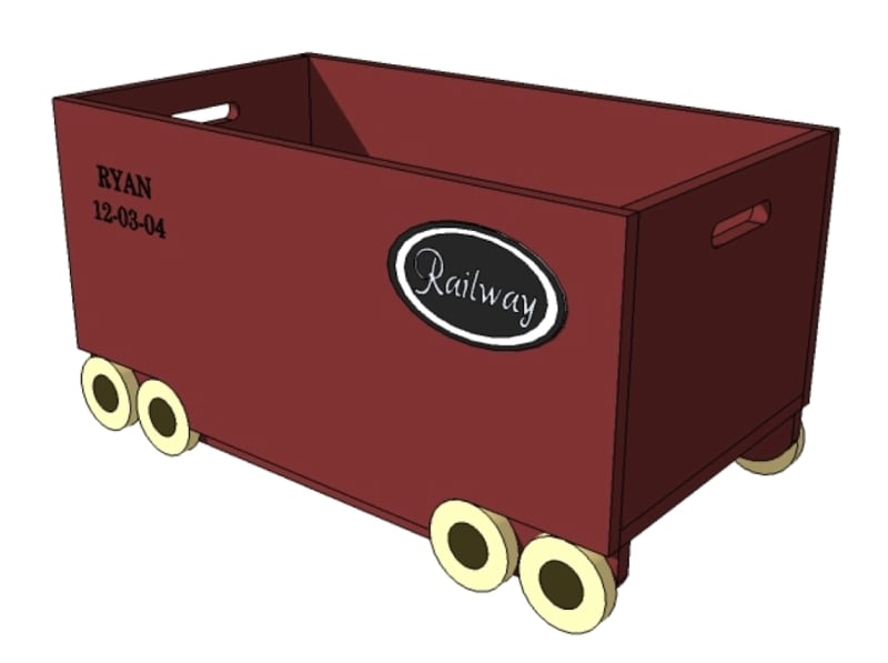 DIY Train Toybox