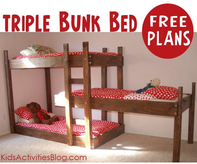 DIY Triple Bunk Bed
