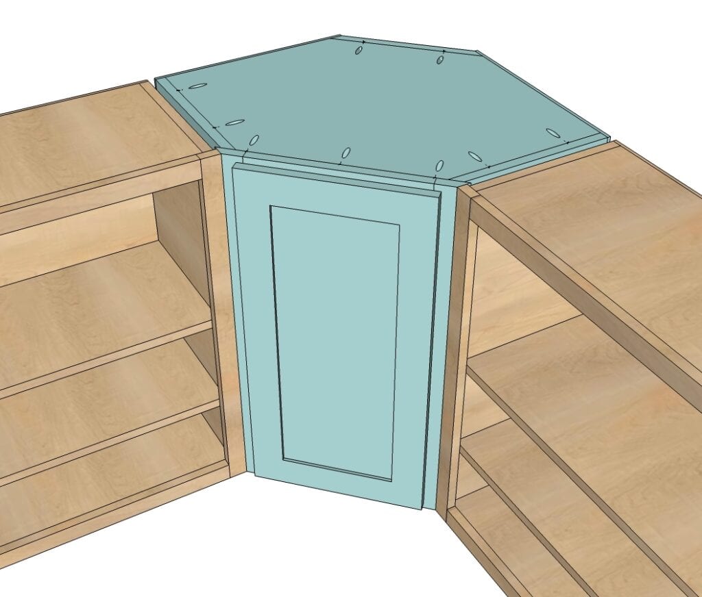 DIY Wall Kitchen Corner Cabinet