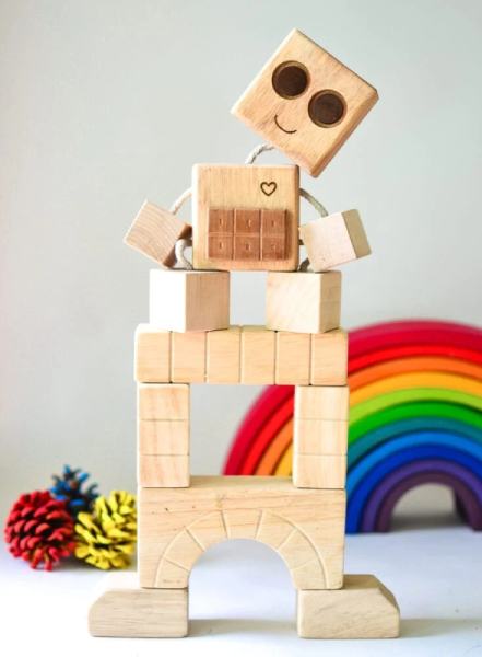 DIY Wood Robot Toy
