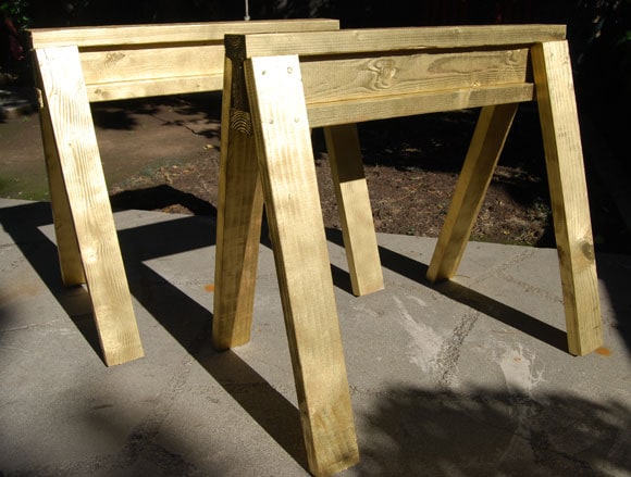 DIY sawhorses