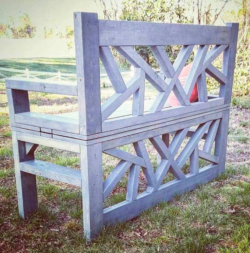 DIY Outdoor Convertible Coffee Table and Bench