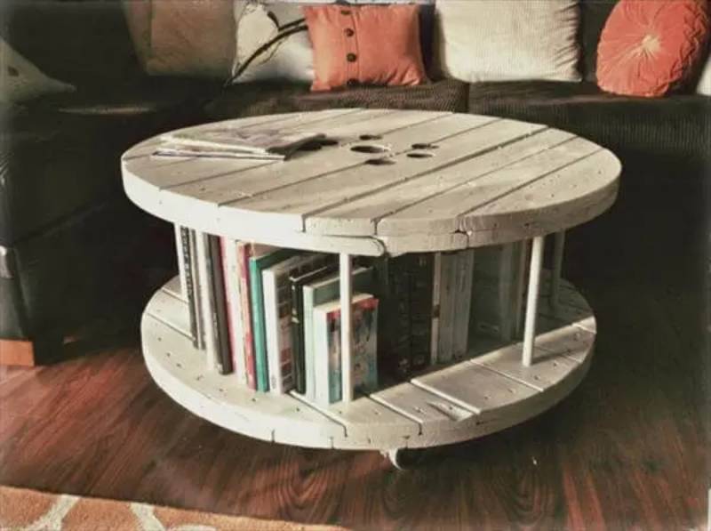 DIY Pallet Cable Reel Coffee Table