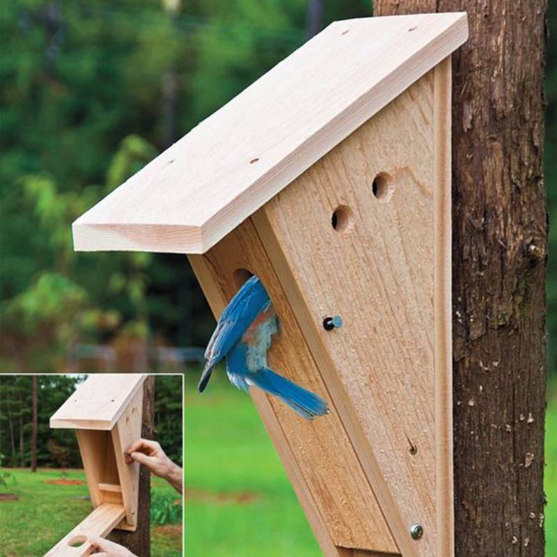 DIY Triangle Bluebird House
