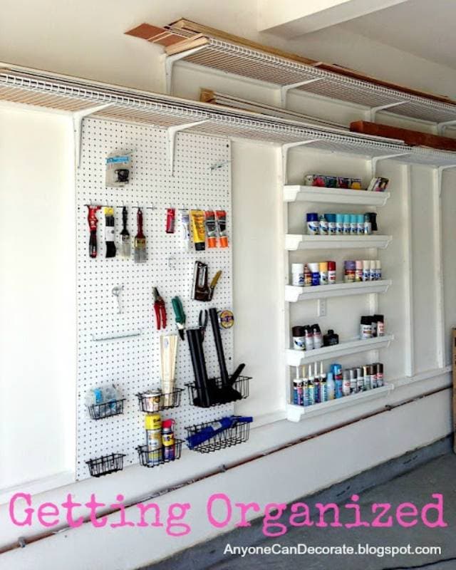 DIY custom garage organizer