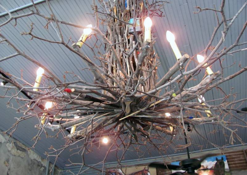 DIY dazzling driftwood chandeliers