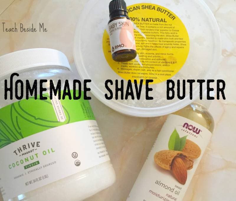 DIY easy homemade shave butter