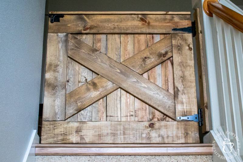 DIY farmhouse baby gate