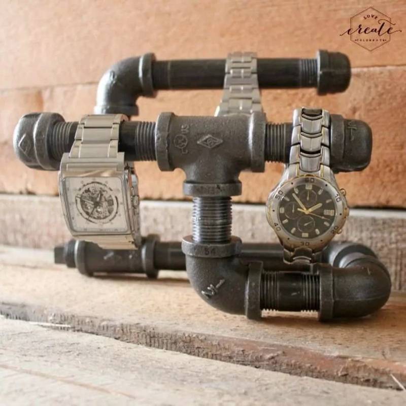 DIY industrial watch holder
