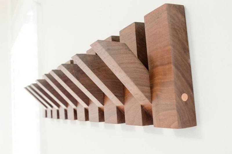 DIY modern coat rack