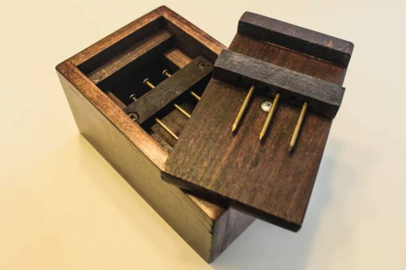 DIY nail puzzle box