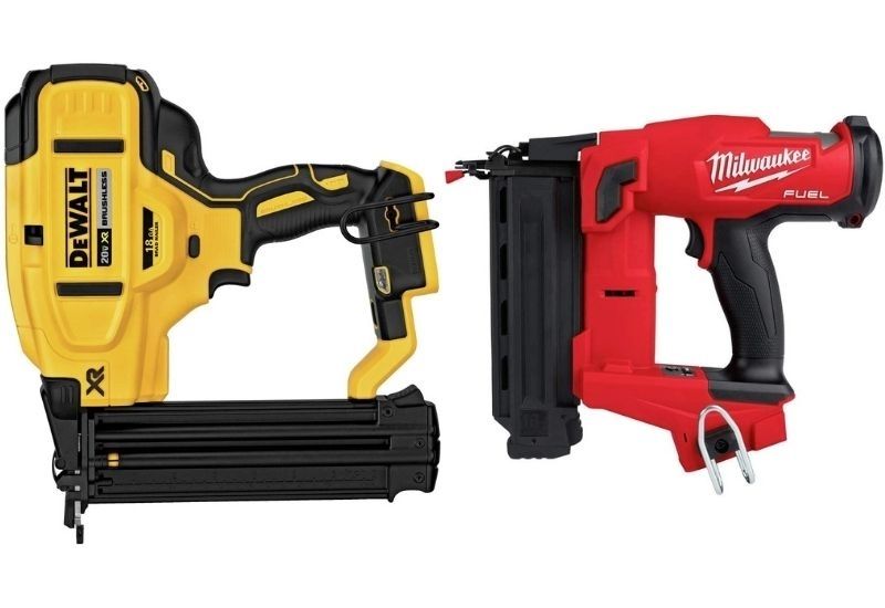 DeWalt DCN680B 18-Gauge Brad Nailer vs Milwaukee 2746-20 18-Gauge Brad Nailer