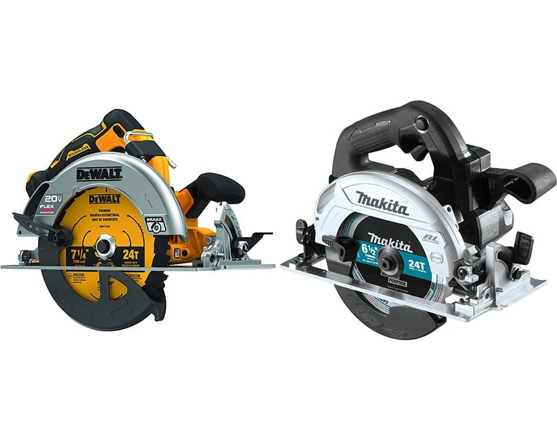 DeWalt DCS573B Circular Saw vs Makita XSH04ZB Circular Saw
