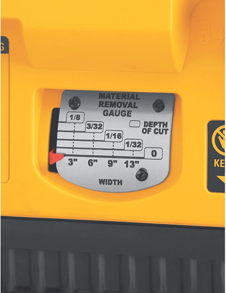 DeWalt DW735X Material Removal Gauge