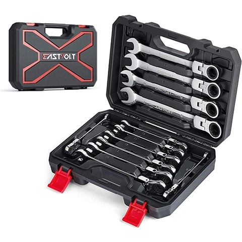 EASTVOLT EVHT1201 Flex-Head Ratcheting Wrench Set